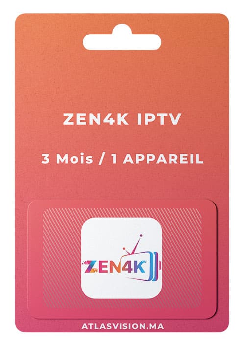ZEN4K IPTV Abonnement Trimestriel (3 Mois)