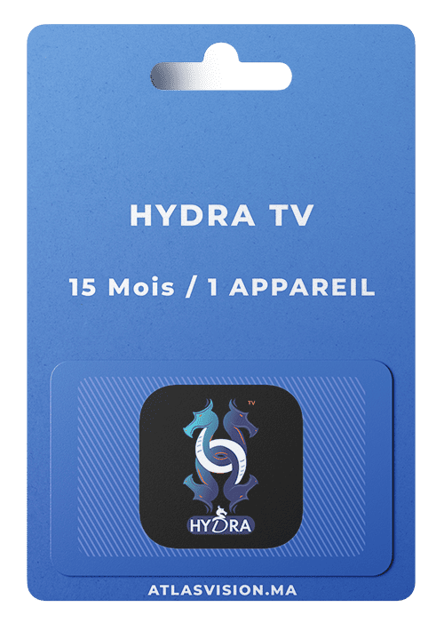 HydraTV 12 Mois + 3 Mois Gratuits